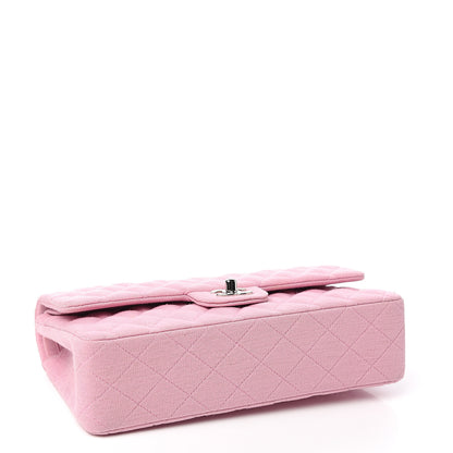Chanel Jersey Quilted Small Double Flap Pink 3 of 13