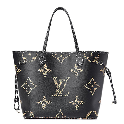 Louis Vuitton Monogram Giant Jungle Neverfull MM Black 3 of 11