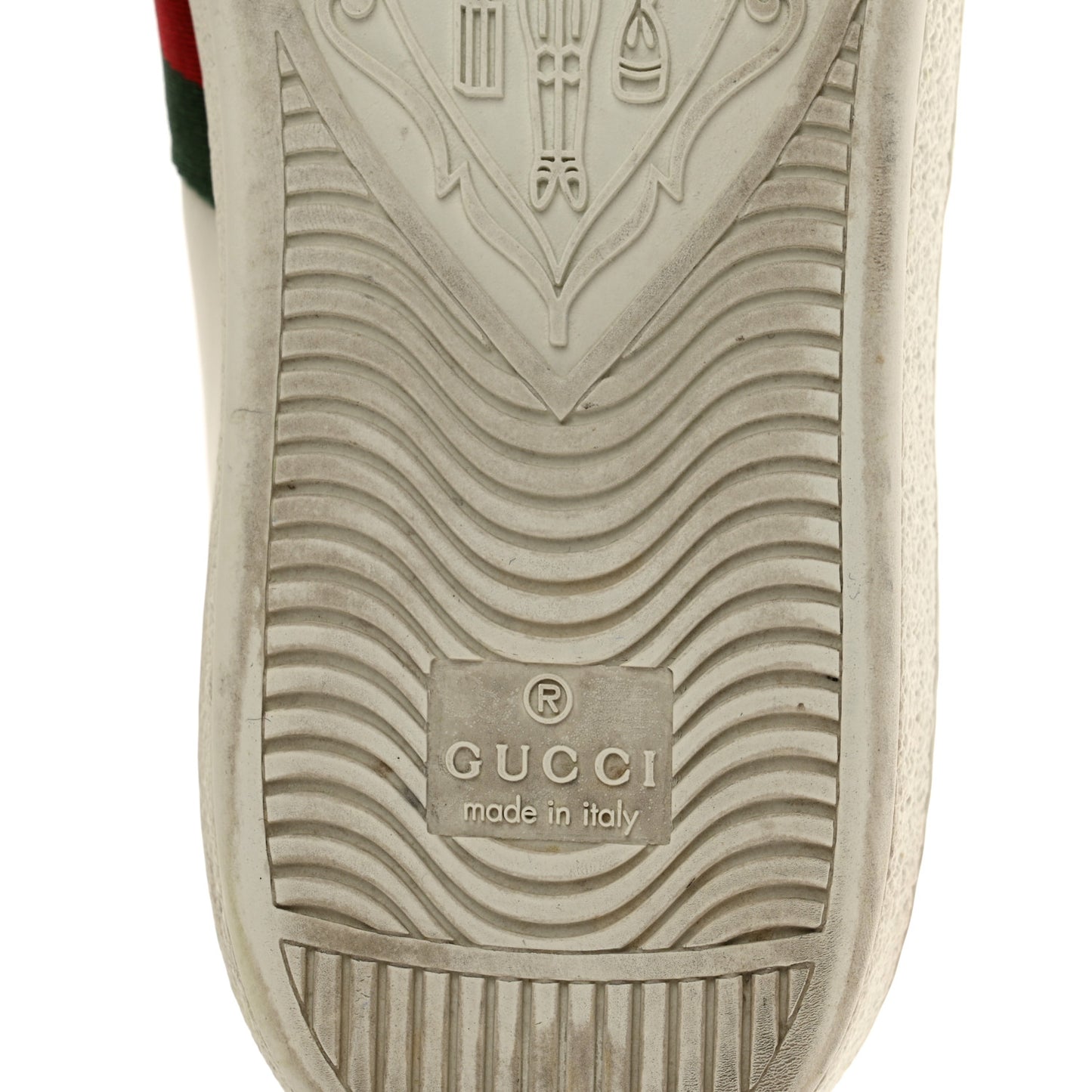 Calfskin Ayers Bee Embroidered Womens Ace Sneakers 37.5 White Green