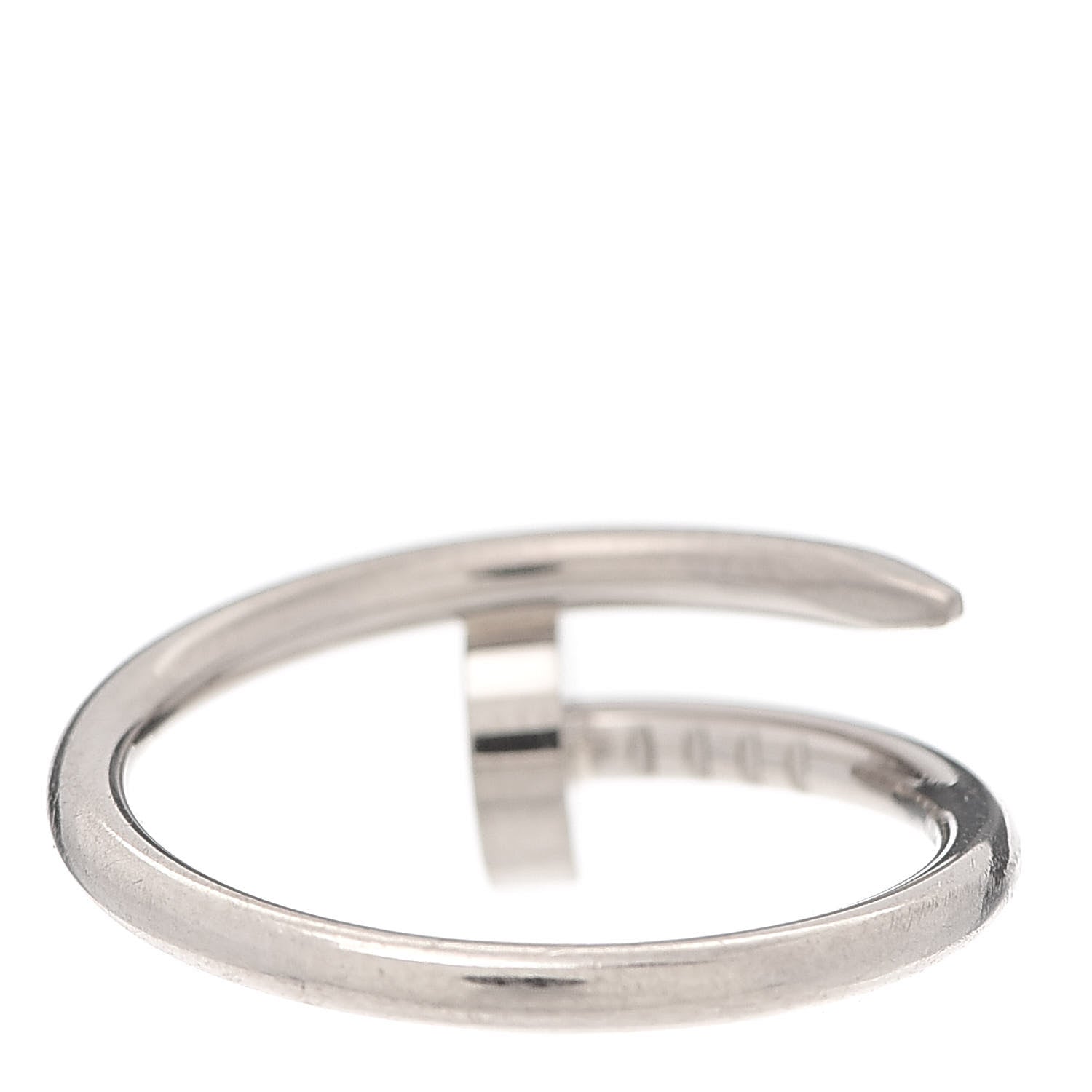 Cartier 18K White Gold Small Juste Un Clou Ring 49 4.75 3 of 6