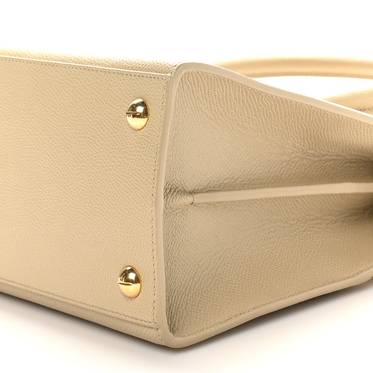 Grained Calfskin Medium St. Honore Tote Beige