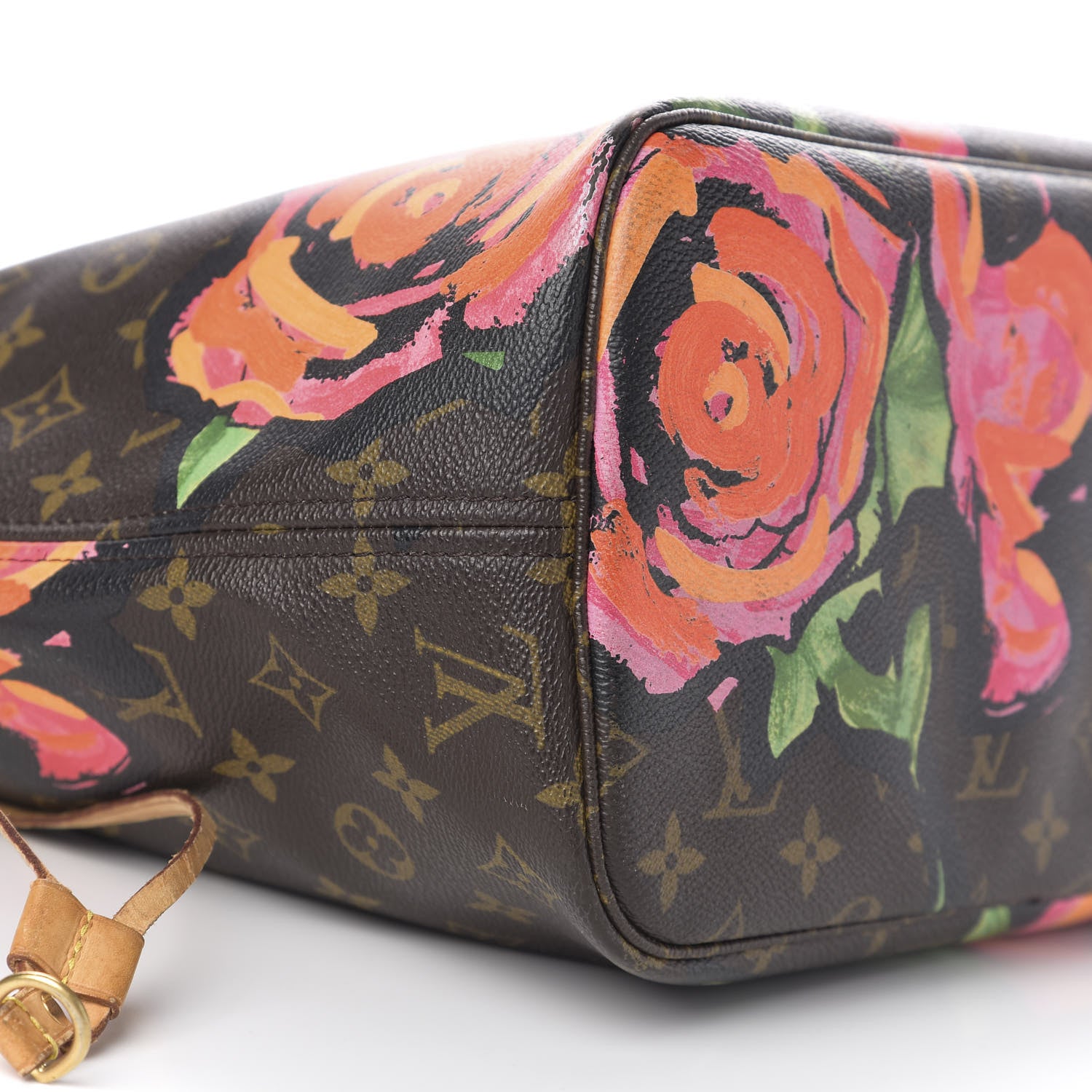 Louis Vuitton Monogram Roses Neverfull MM 16 of 18