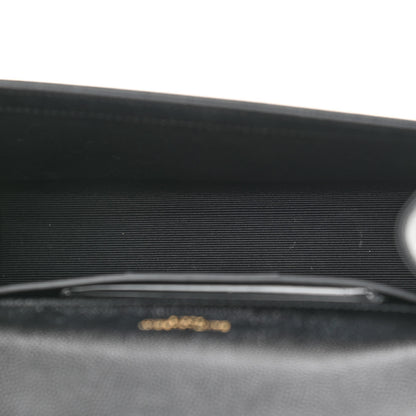 Saint Laurent Grain De Poudre Small Monogram Kate Satchel Black 5 of 12