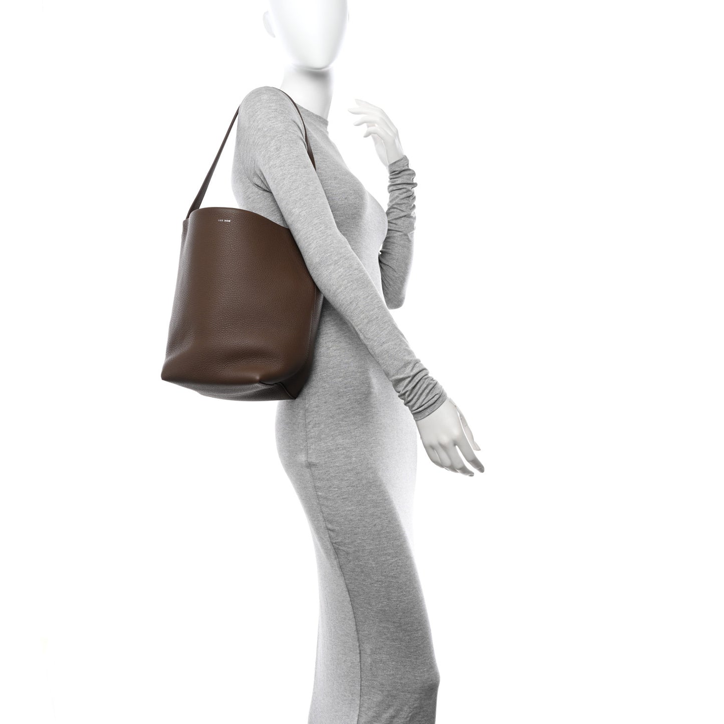 Grained Calfskin Medium N/S Park Tote