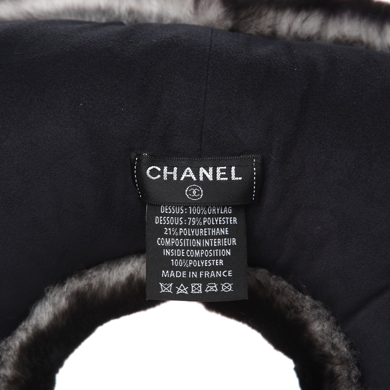 Chanel Orylag CC Travel Pillow Black 4 of 4