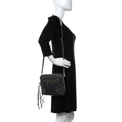 Balenciaga Agneau Gold Hardware XS Reporter Crossbody Grey 2 of 10
