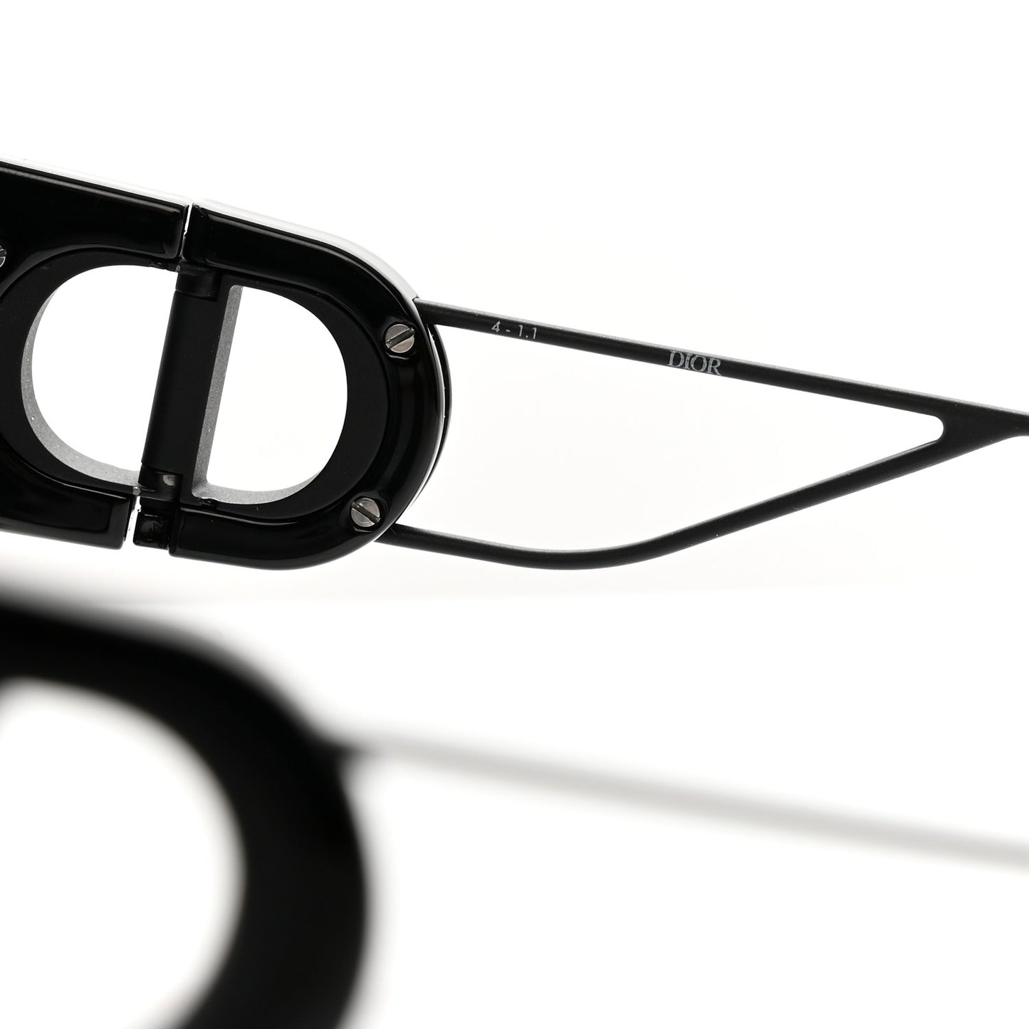 Rectangular 30 Montaigne 1 Sunglasses Black