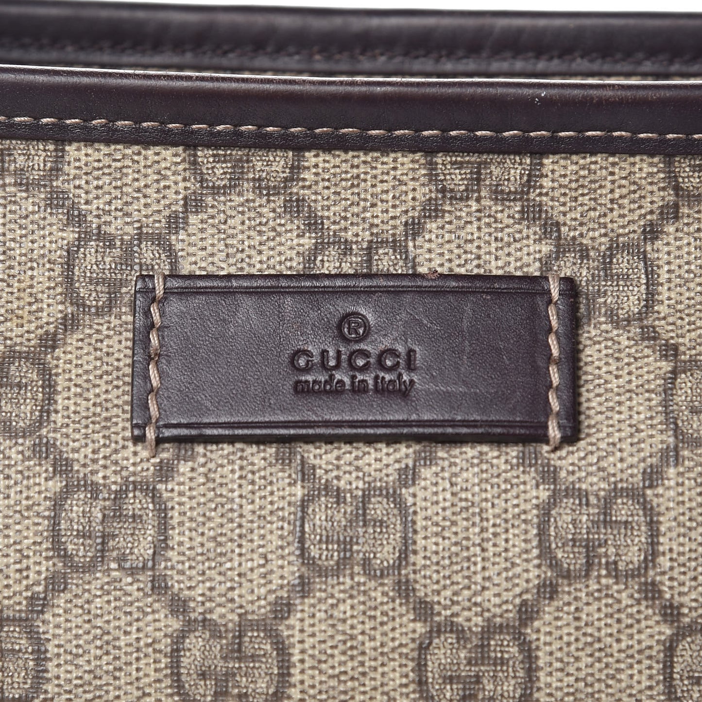 GG Supreme Monogram Small Joy Tote Dark Brown
