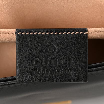 Gucci Calfskin Matelasse Mini GG Marmont Shoulder Bag Black 6 of 10