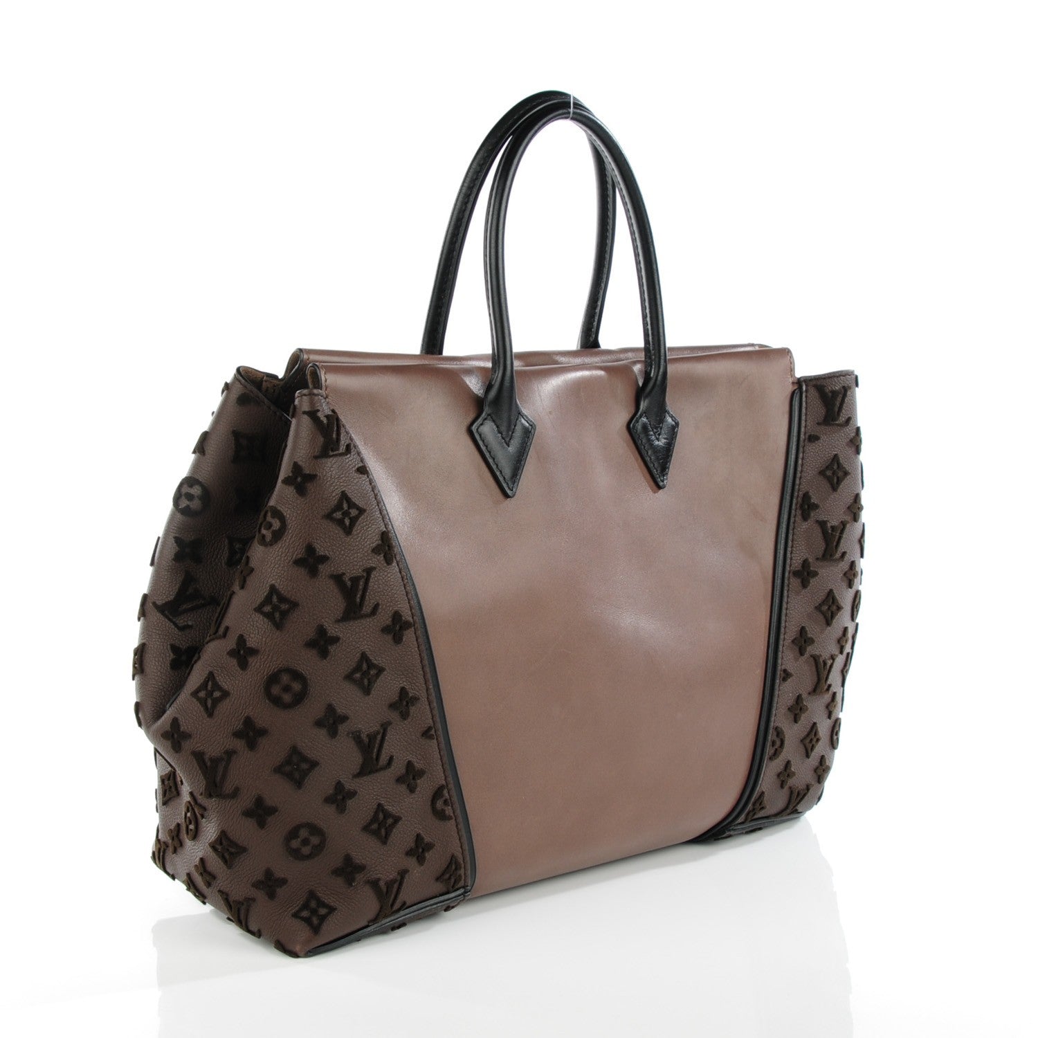Louis Vuitton Cuir Orfevre Veau Cachemire Tote W GM Gris 3 of 8
