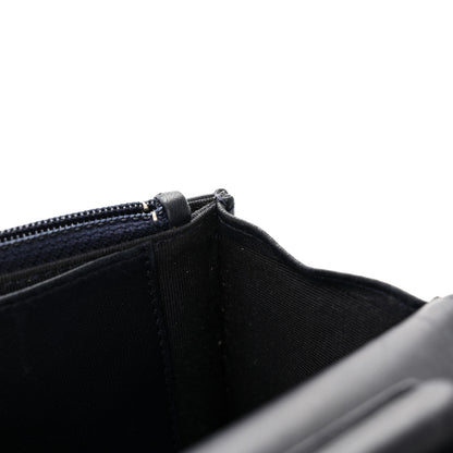 Chanel Lambskin Quilted Wallet On Chain WOC Navy Blue 13 of 18