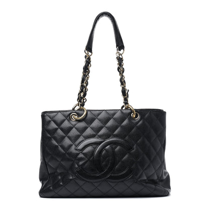 Chanel Caviar Quilted Grand Shopping Tote GST Black 1 of 28