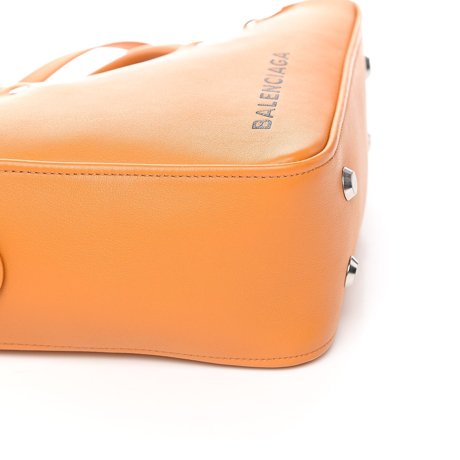 Balenciaga Calfskin S Triangle Duffle Orange 8 of 11