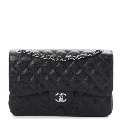 Chanel Caviar Quilted Jumbo Double Flap Black 1 of 9