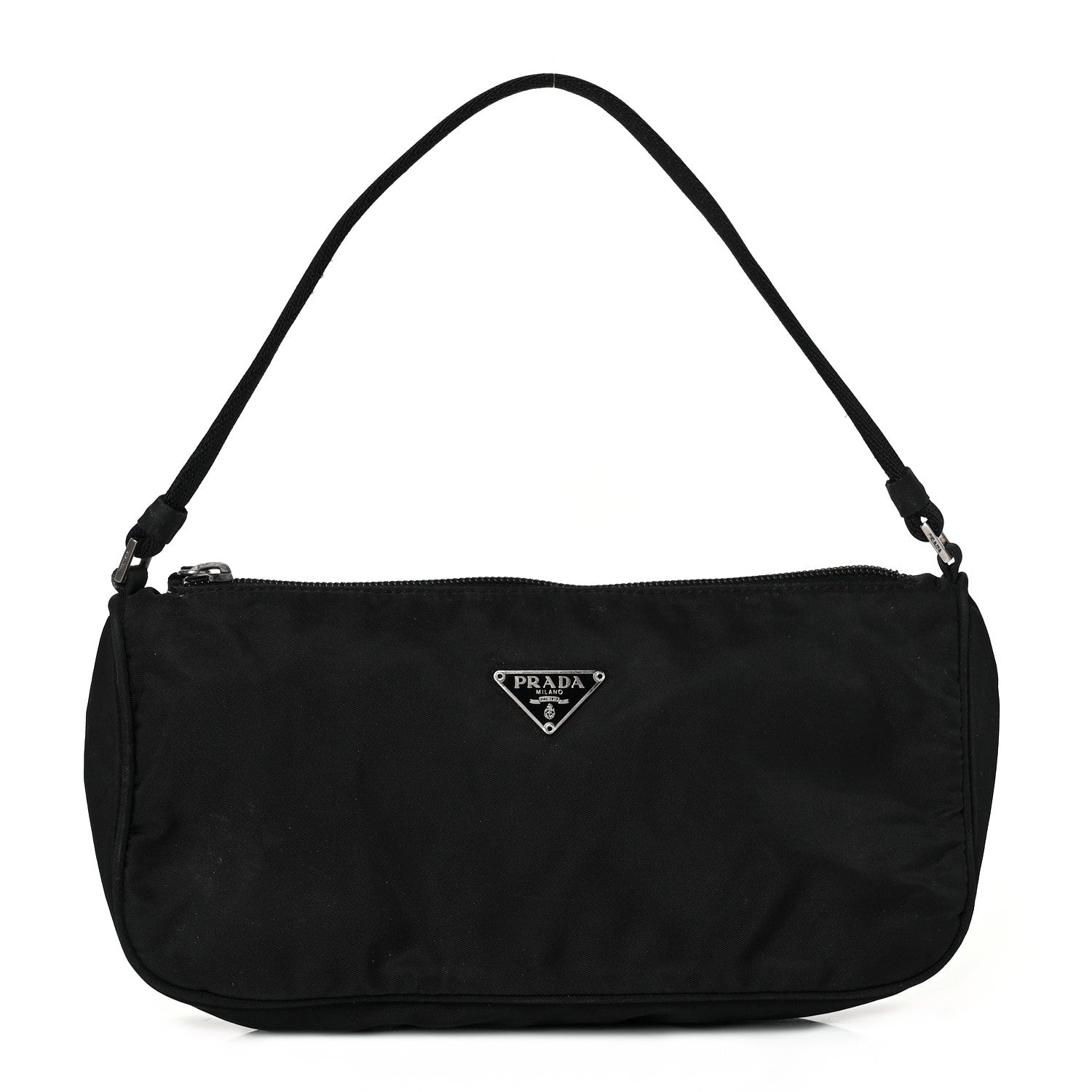 Prada Tessuto Nylon Pochette Bag Black 1 of 9