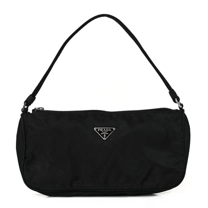 Prada Tessuto Nylon Pochette Bag Black 1 of 9