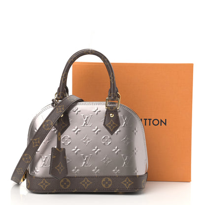 Louis Vuitton Vernis Monogram Alma BB Taupe Metallise 26 of 27