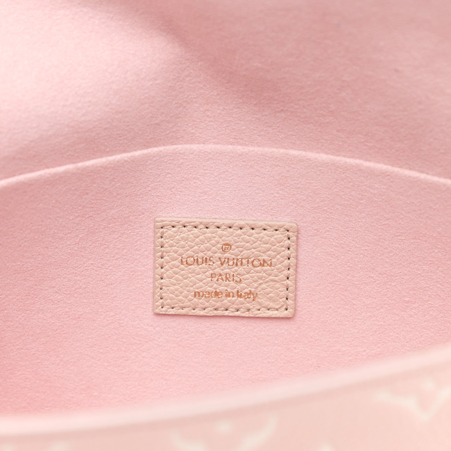 Louis Vuitton Empreinte Spring in the City Felicie Pochette Chain Wallet Pink Beige Yellow 7 of 12