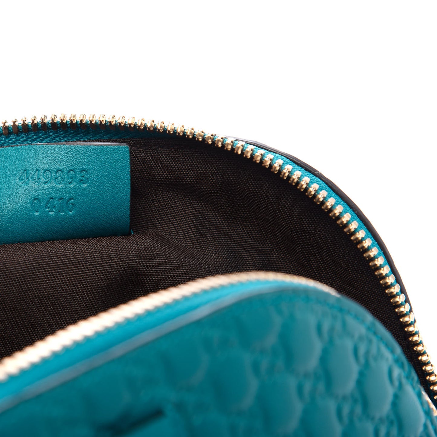 Microguccissima GG Cosmetic Case Deep Cobalt