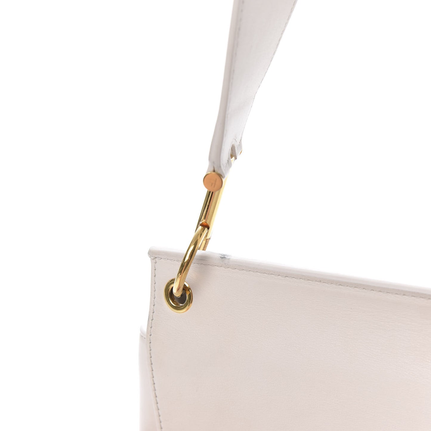 Calfskin Natalia Shoulder Bag Chalk