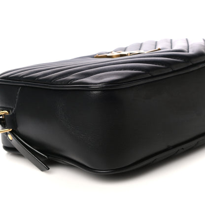 Saint Laurent Calfskin Matelasse Monogram Lou Camera Bag Black 9 of 17