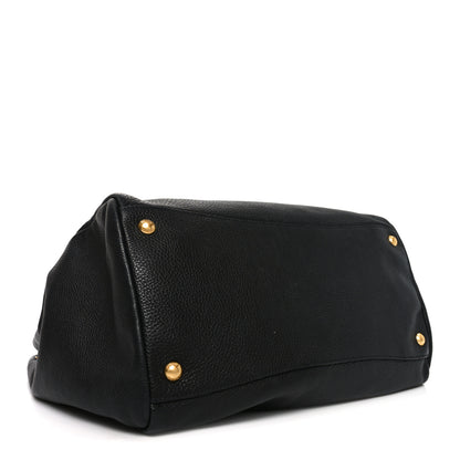 Prada Vitello Phenix Shopping Bag Black 4 of 9