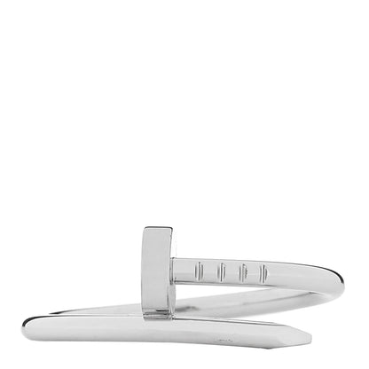 Cartier 18K White Gold Small Juste Un Clou Ring 56 7.75 1 of 5