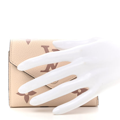 Louis Vuitton Empreinte Monogram Giant Victorine Wallet Creme Bois De Rose 2 of 8