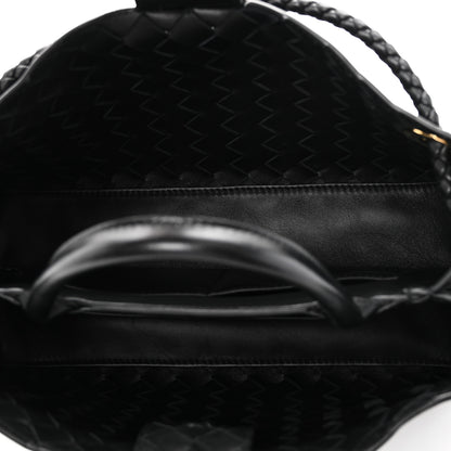 Bottega Veneta Nappa Intrecciato Small East West Andiamo Shoulder Bag Black 5 of 9