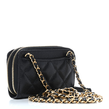 Chanel Caviar Quilted Miss Coco Clutch With Chain Bag Black 2 of 5
