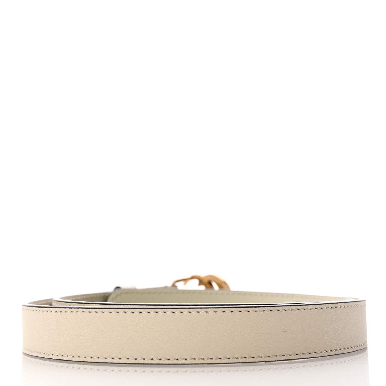 Gucci Calfskin Double G 20mm Belt 80 32 Mystic White 2 of 6