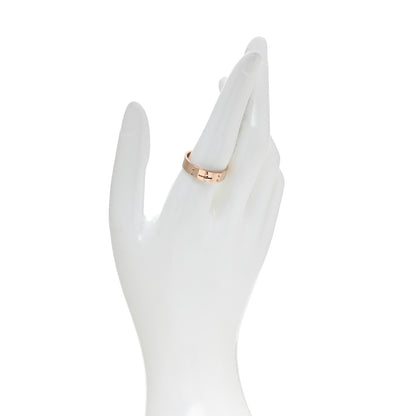 Hermes 18K Rose Gold Diamond PM Kelly Ring 59 8.75 2 of 4