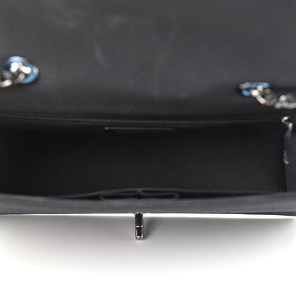 Chanel Grosgrain Chevron Quilted Couture Flap Black Gold 5 of 18