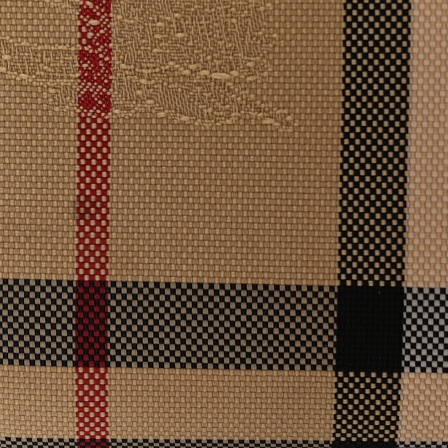 Burberry Calfskin Horseferry Check Henley Wallet On Chain Tan 11 of 13