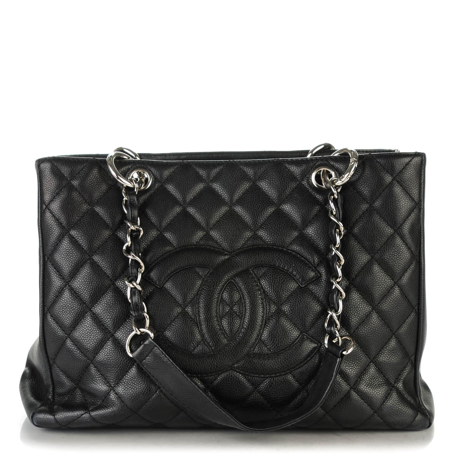 Chanel Caviar Quilted Grand Shopping Tote GST Black 1 of 7