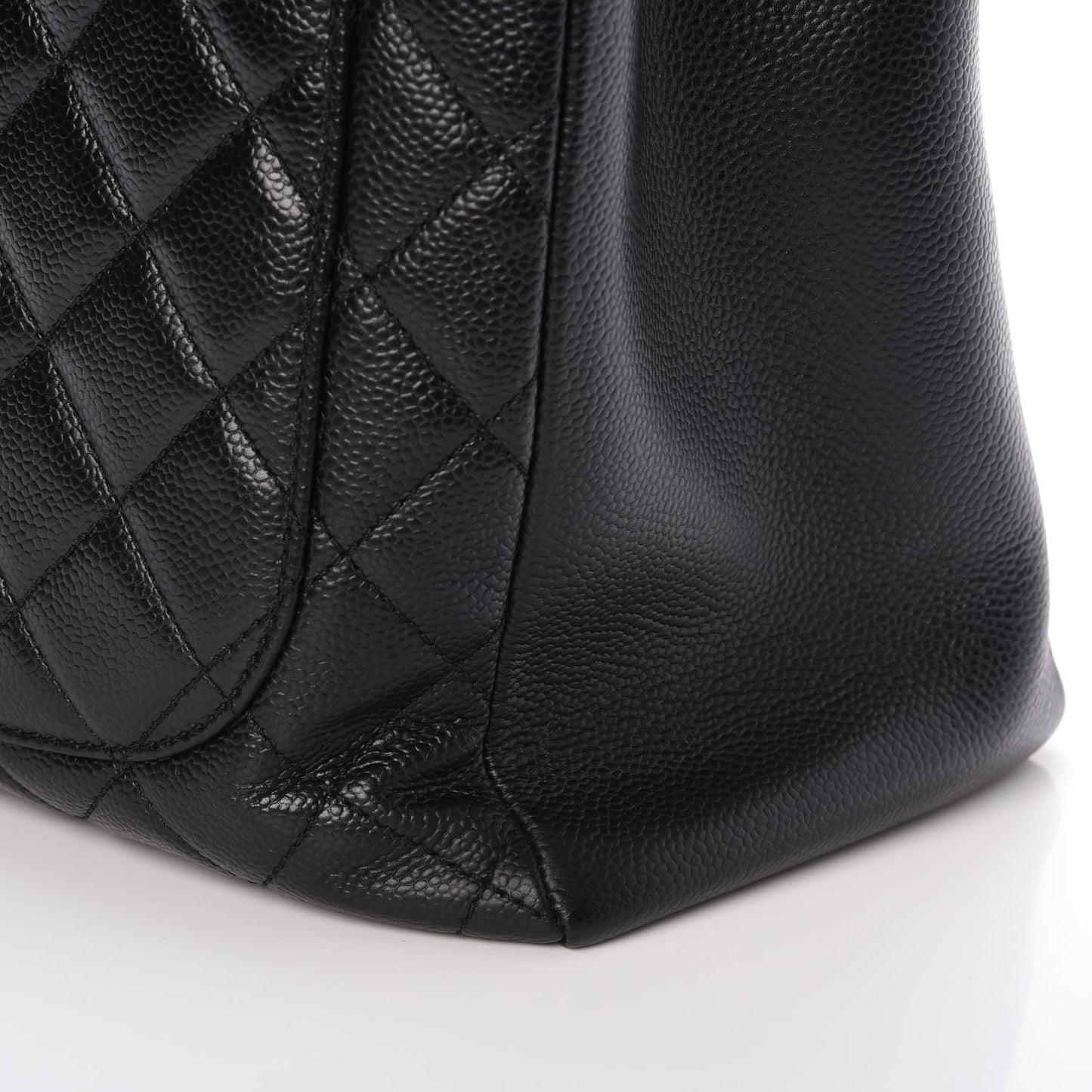 Caviar Quilted Grand Shopping Tote GST Black
