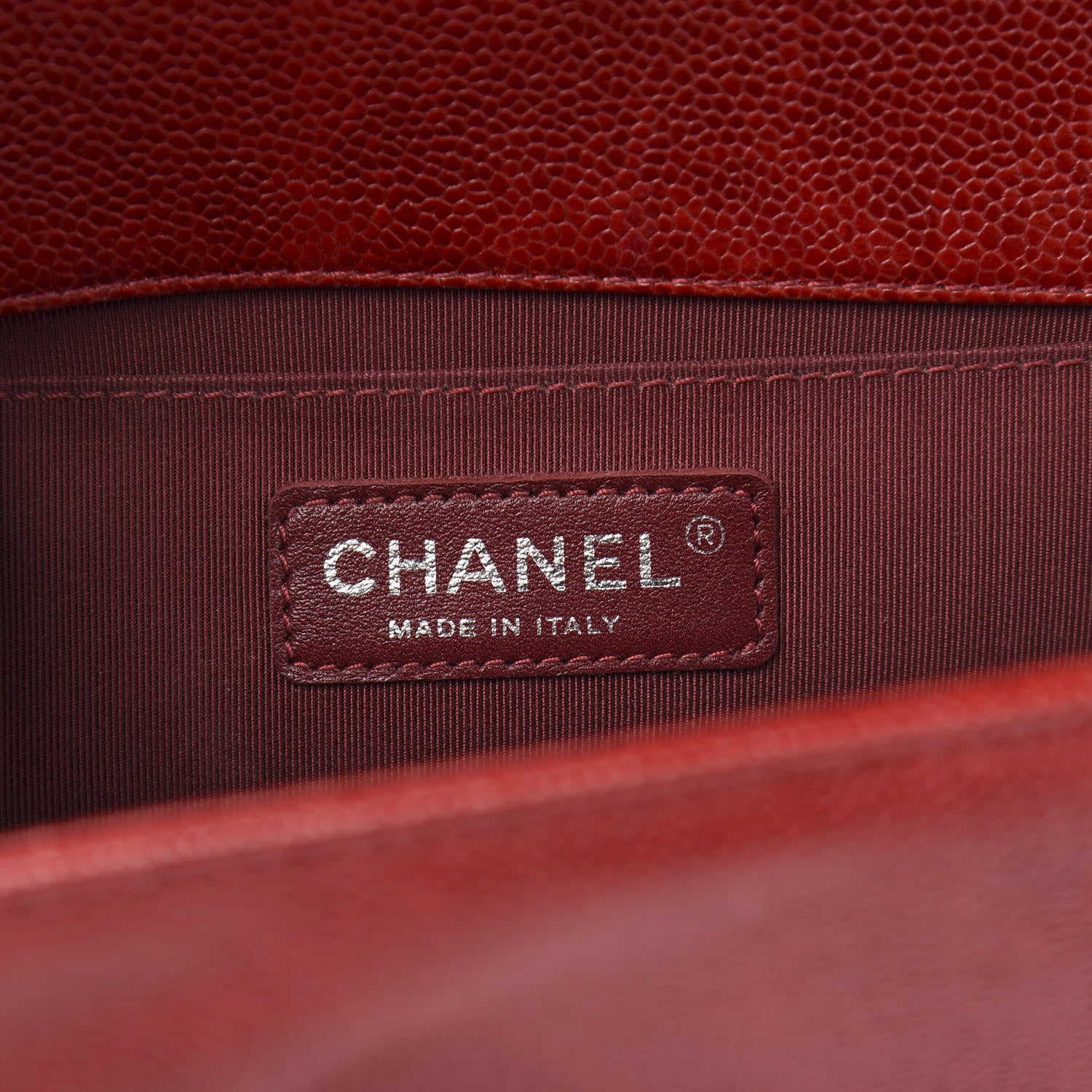 Chanel Caviar Quilted Medium Boy Flap Red 6 of 12