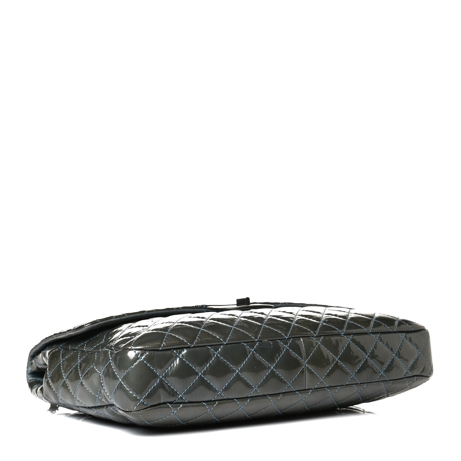Chanel Patent Quilted Reissue XL Maxi Flap Grey 4 of 17
