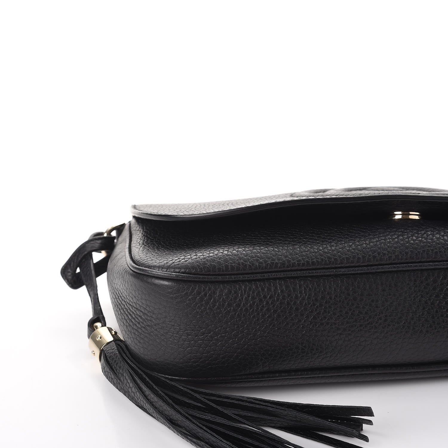 Gucci Pebbled Calfskin Medium Soho Flap Crossbody Black 8 of 9