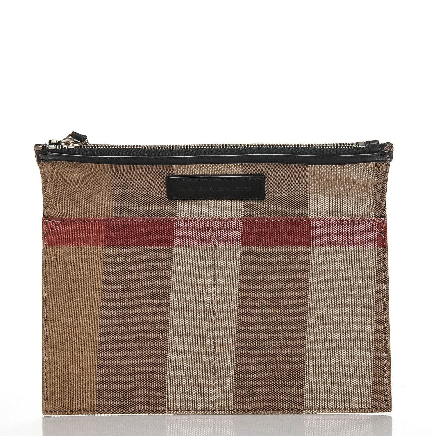 Burberry Canvas Mega Check Medium Ashby Hobo Black 7 of 7
