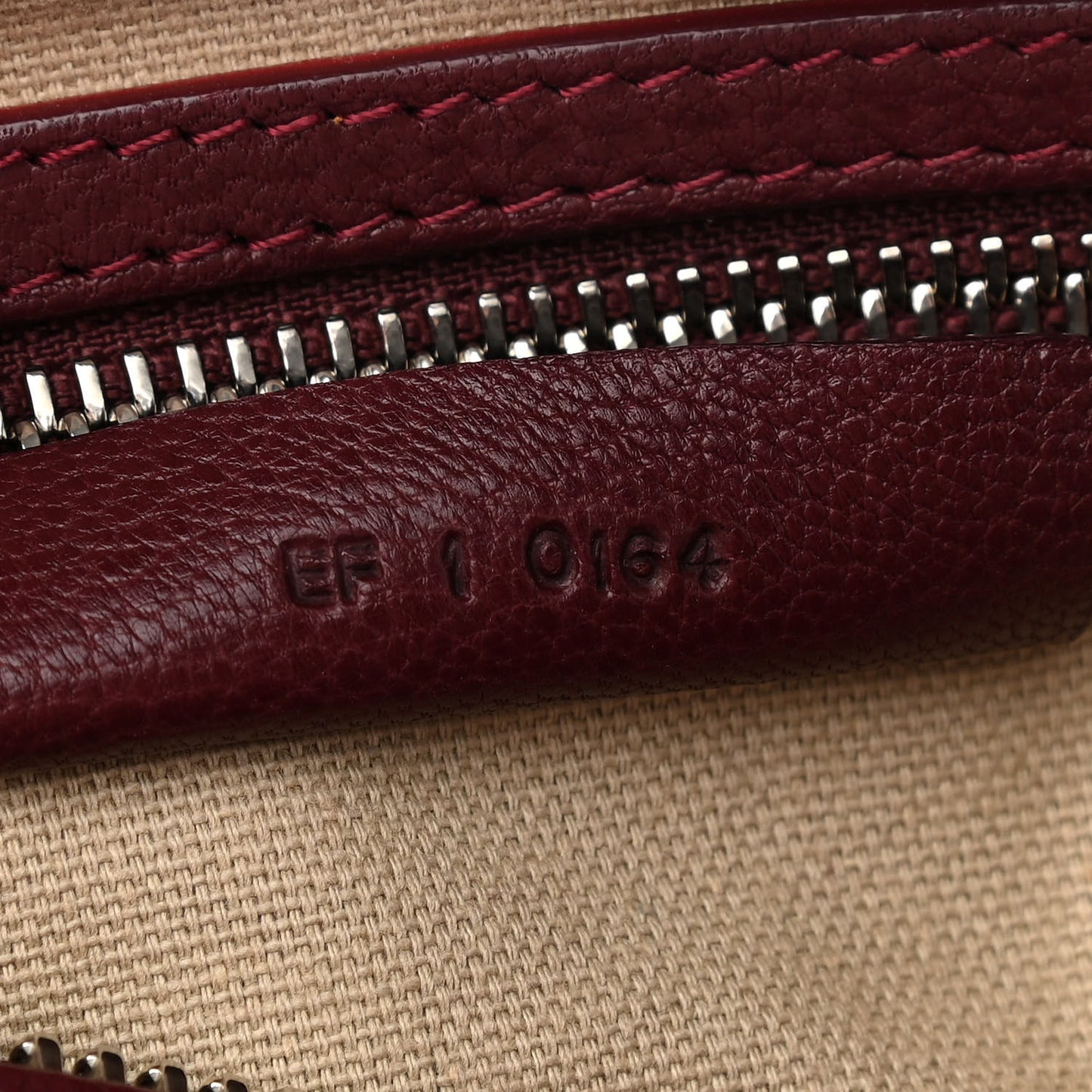 Sugar Goatskin Medium Pandora Oxblood