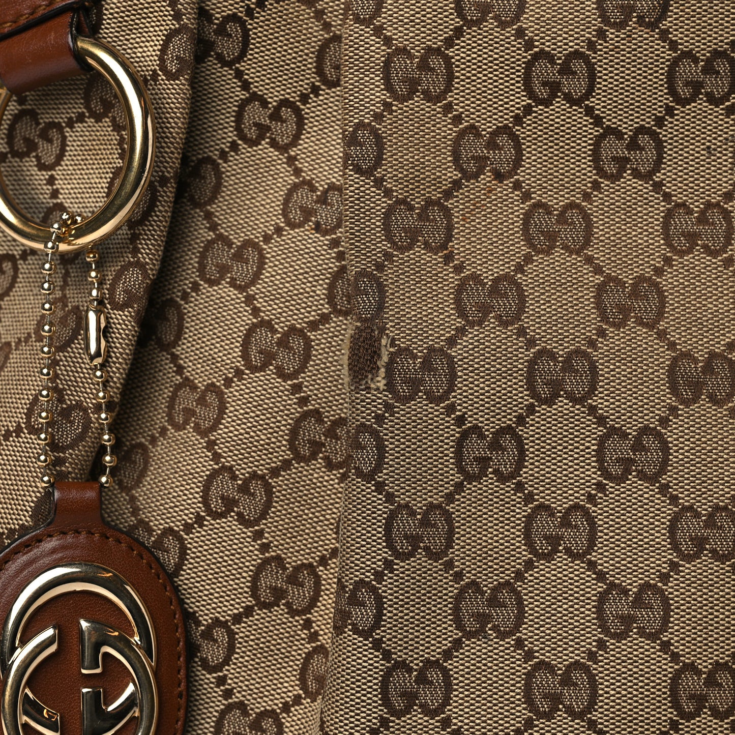 Monogram Medium Sukey Tote Brown