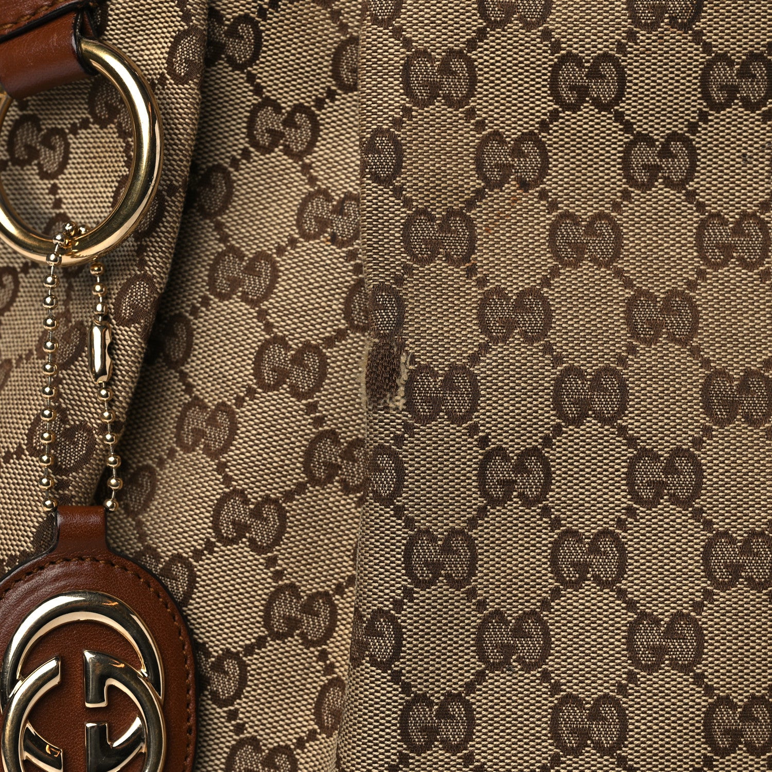 Gucci Monogram Medium Sukey Tote Brown 12 of 16