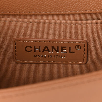 Chanel Caviar Quilted Small Boy Flap Brown 6 of 9