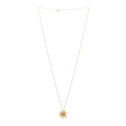 David Yurman 18K Yellow Gold Diamond Small Supernova Pendant Necklace 3 of 5