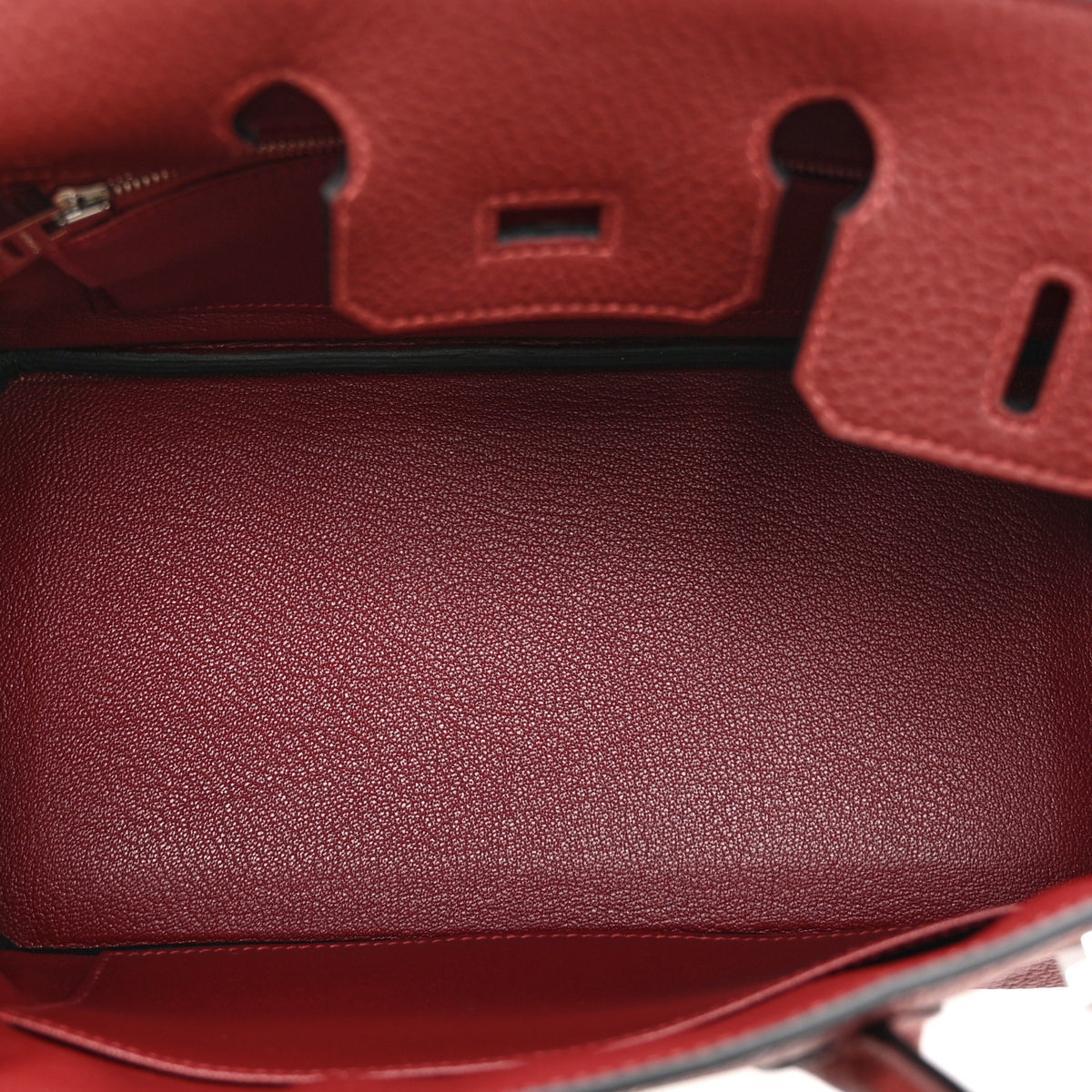 Hermes Togo Birkin 25 Rouge H 5 of 11