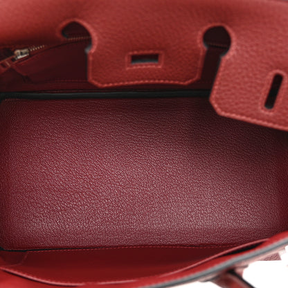 Hermes Togo Birkin 25 Rouge H 5 of 11