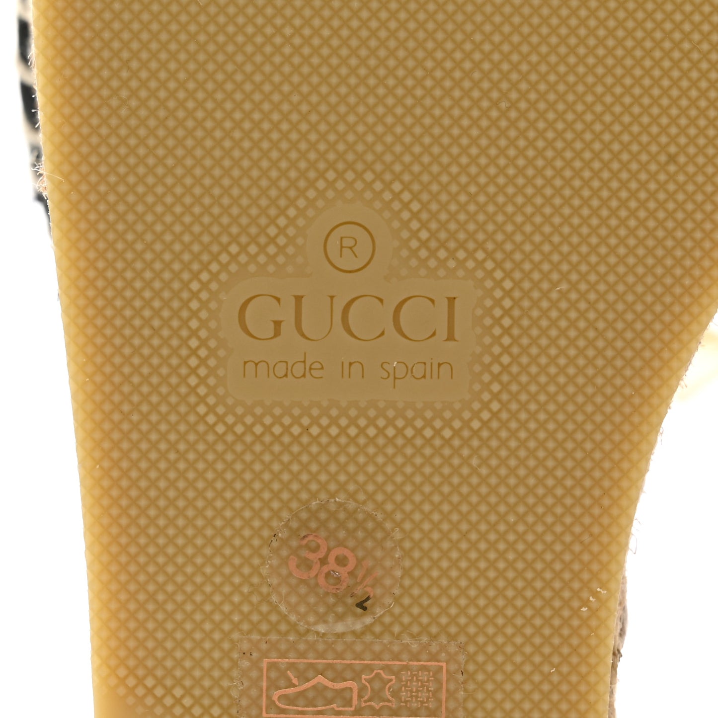 Monogram Matelasse GG Marmont Ankle Wrap Platform 35/120mm Espadrille Wedges 38.5 Beige Ebony Black Sand Storm