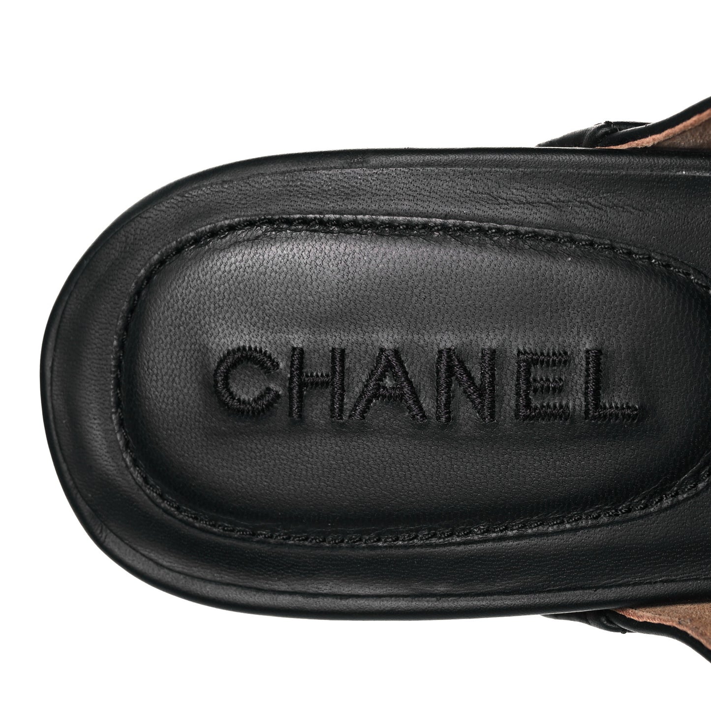 Calfskin CC Turn Lock Clogs 42 Black