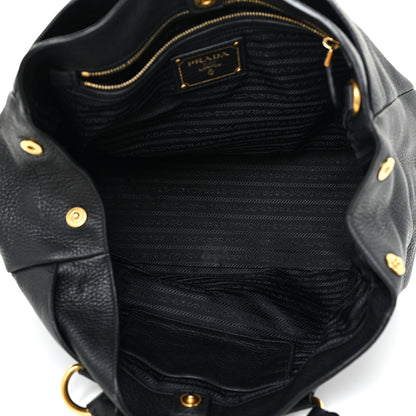 Prada Vitello Daino Tote Nero Black 4 of 16
